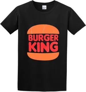 Burger King Throwback Worn Look Unisex 100% Cotton Short-Sleeve T-Shirts Black