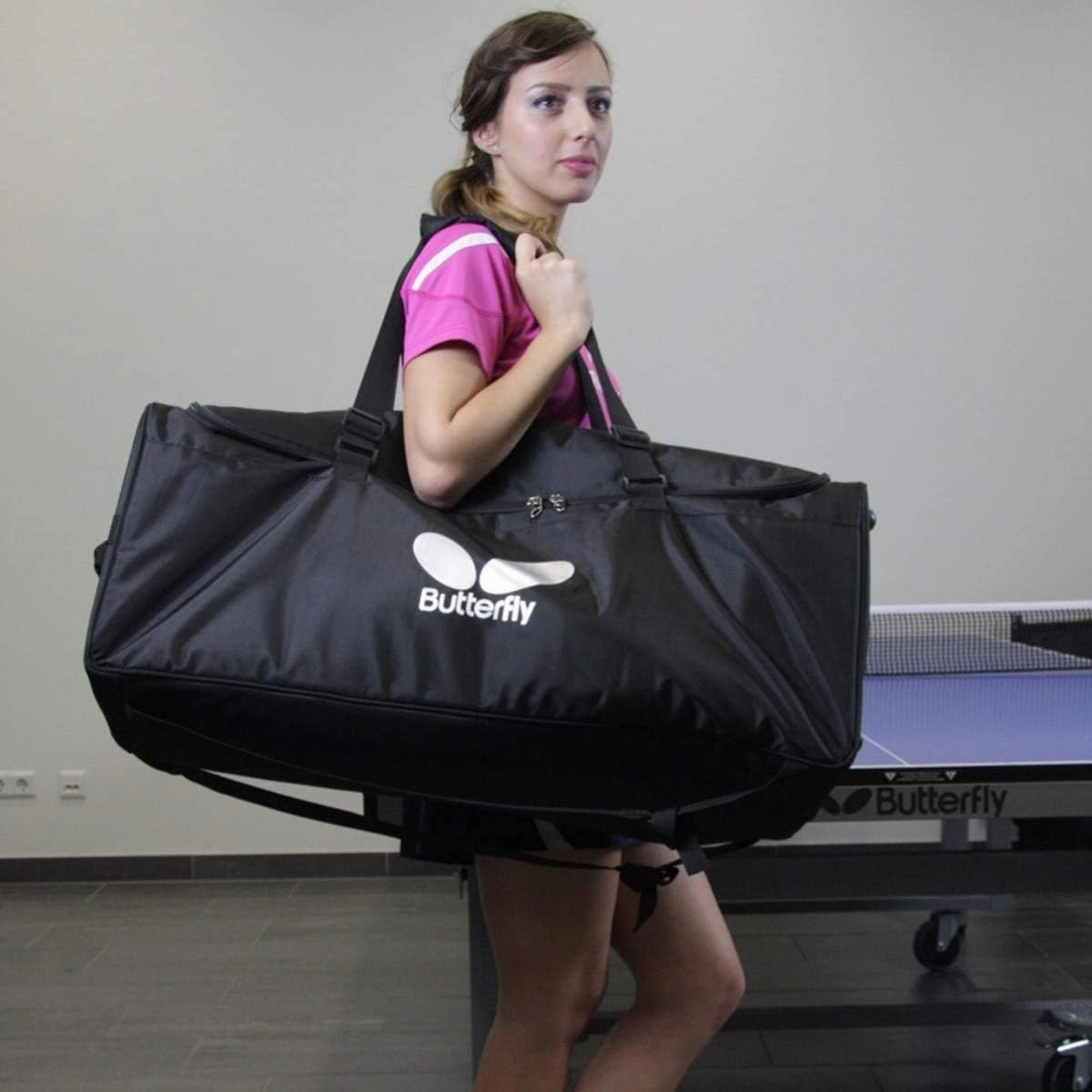 Butterfly Amicus Prime Table Tennis Robot | Best Ball Launcher-Thrower-Shooter for Your Ping Pong Table | Free Carry Bag, Remote, Tech Support, & 120 Balls | Play Or Practice Ping Pong Anytime
