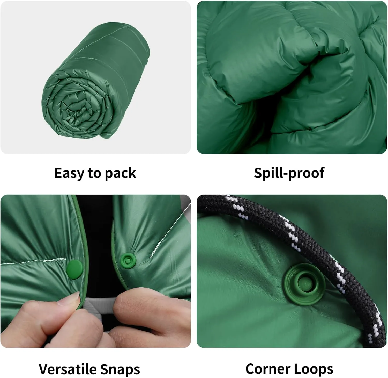 Camping Blanket, Packable Puffy Blankets Lightweight Windproof Waterproof for Outdoors,Hiking, Backpacking,Beach,Car,Picnic,Stadium