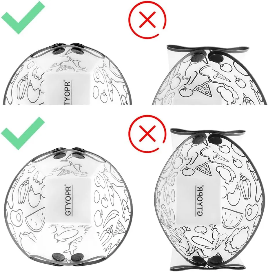 Camping Bowl,CollapsibleBowl for Travel and Camping Microvave and Fridge Food Storage Bowl from 3.7 * 2.7 * 3IN,12 Pieces.