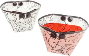 Camping Bowl,CollapsibleBowl for Travel and Camping Microvave and Fridge Food Storage Bowl from 3.7 * 2.7 * 3IN,12 Pieces.
