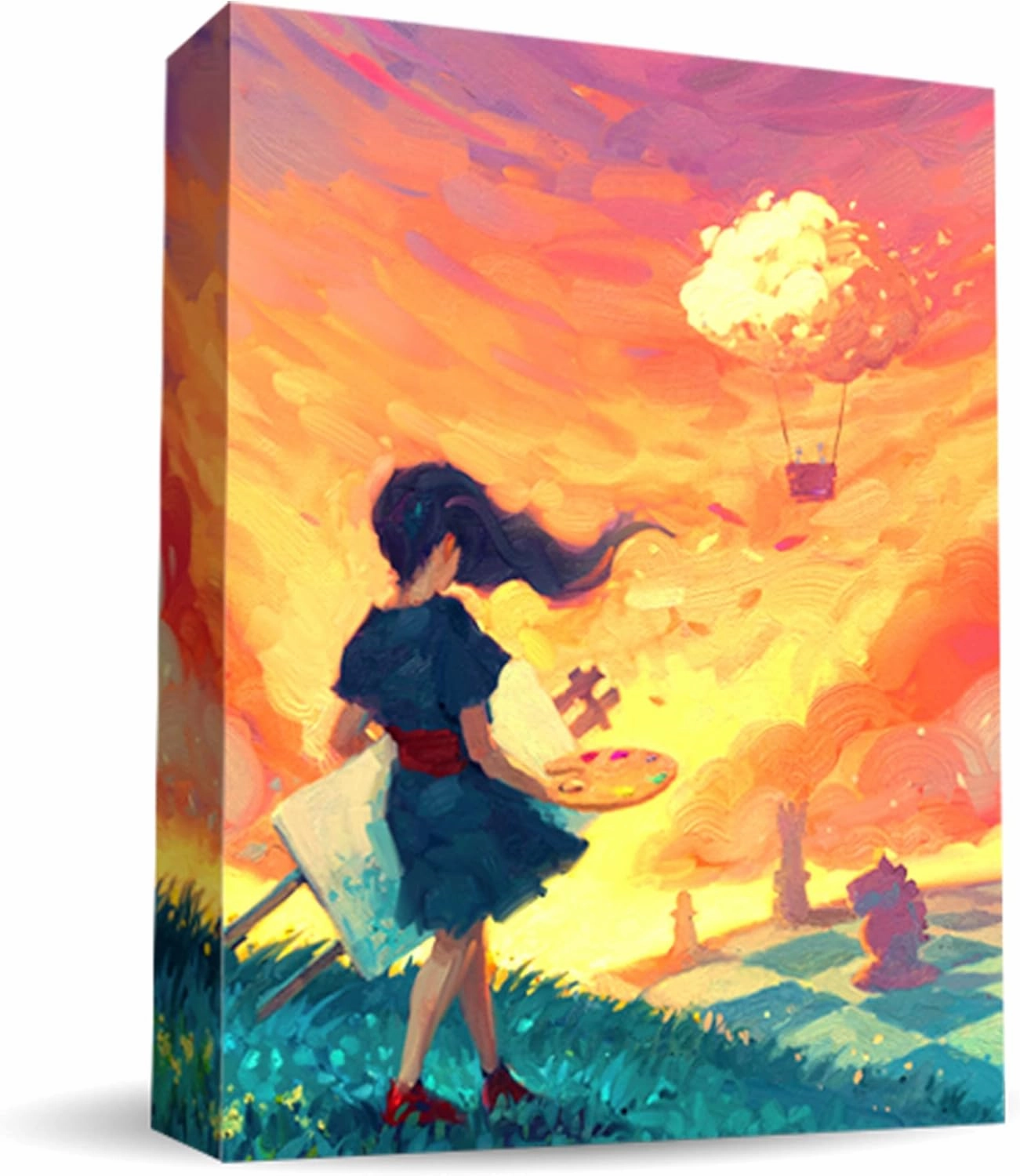 Canvas Board Game - Create Stunning Masterpieces! Art Competition and Puzzle Game for Kids & Adults, Ages 14 , 1-5 Players, 30 Minute Playtime, Made by R2i Games