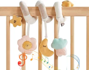 Car Seat Toys for Babies 0-6 Months, Spiral Carseat Toys for Infant 0-3 Months,Newborn Toy for 3-6 Months, Stroller Toy for 0 3 6 9 12 Months Baby Ideal Gift