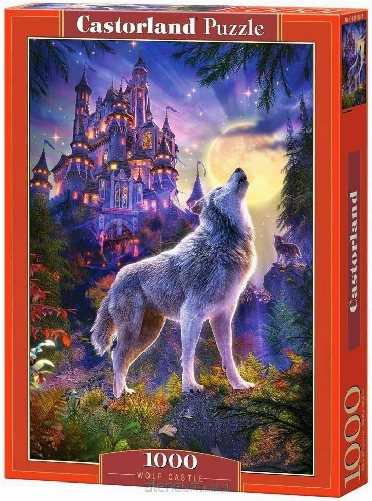 CASTORLAND 1000 Piece Jigsaw Puzzle, Wolf Castle, Fantasy Puzzle, Castle at Night, Adult Puzzle, Castorland C-104178-2