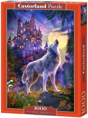 CASTORLAND 1000 Piece Jigsaw Puzzle, Wolf Castle, Fantasy Puzzle, Castle at Night, Adult Puzzle, Castorland C-104178-2
