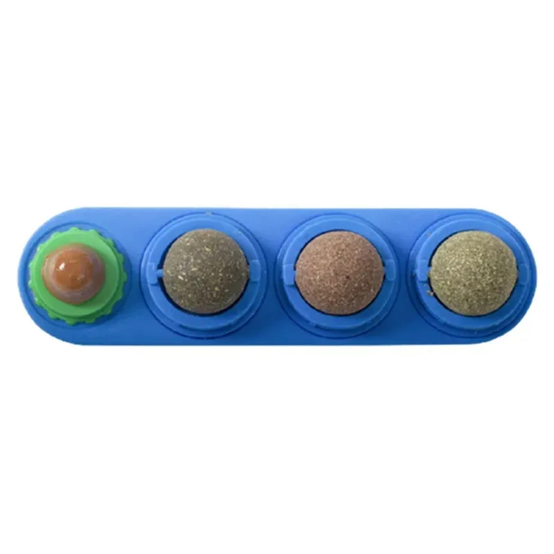 Catnip Wall Ball Toy - Teeth Cleaning & Interactive Cat Toy