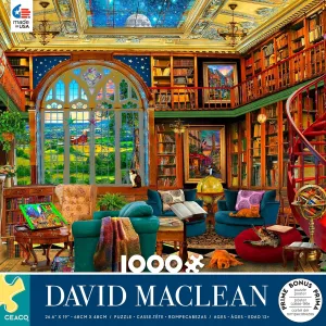 Ceaco - David Maclean - Country Library - 1000 Piece Jigsaw Puzzle