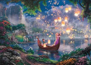 Ceaco - Disney - Thomas Kinkade - Tangled - 1000 Piece Jigsaw Puzzle for Adults - Challenging Puzzle Perfect for Game Nights - Finished Size is 26.5 x 19