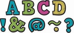 Chalkboard Brights Bold Block 2" Magnetic Letters