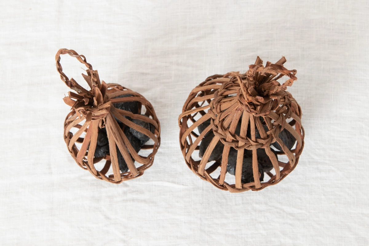 Charcoal basket, S, L / Grape vine / Yamagata-JPN 311419
