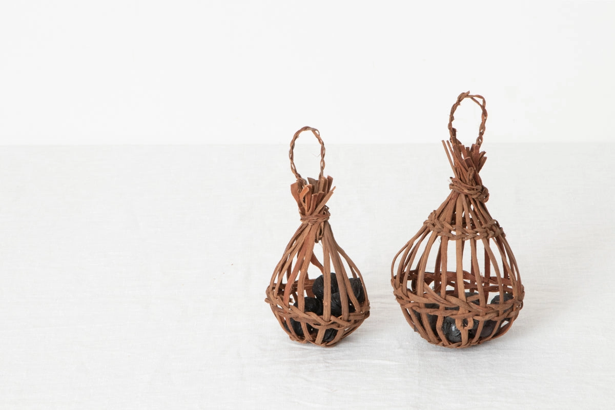Charcoal basket, S, L / Grape vine / Yamagata-JPN 311419