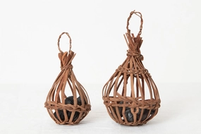 Charcoal basket, S, L / Grape vine / Yamagata-JPN 311419