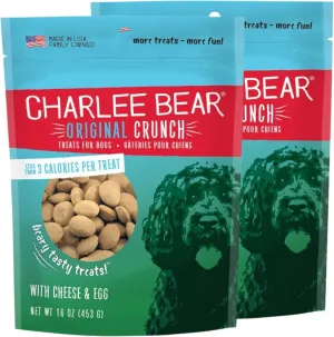 Charlee Bear Dog Treat with Cheese & Egg (2 Pack) 16 oz Each