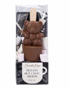 Charlotte Piper Milk Hot Chocolate Spoon - Teddy Bear