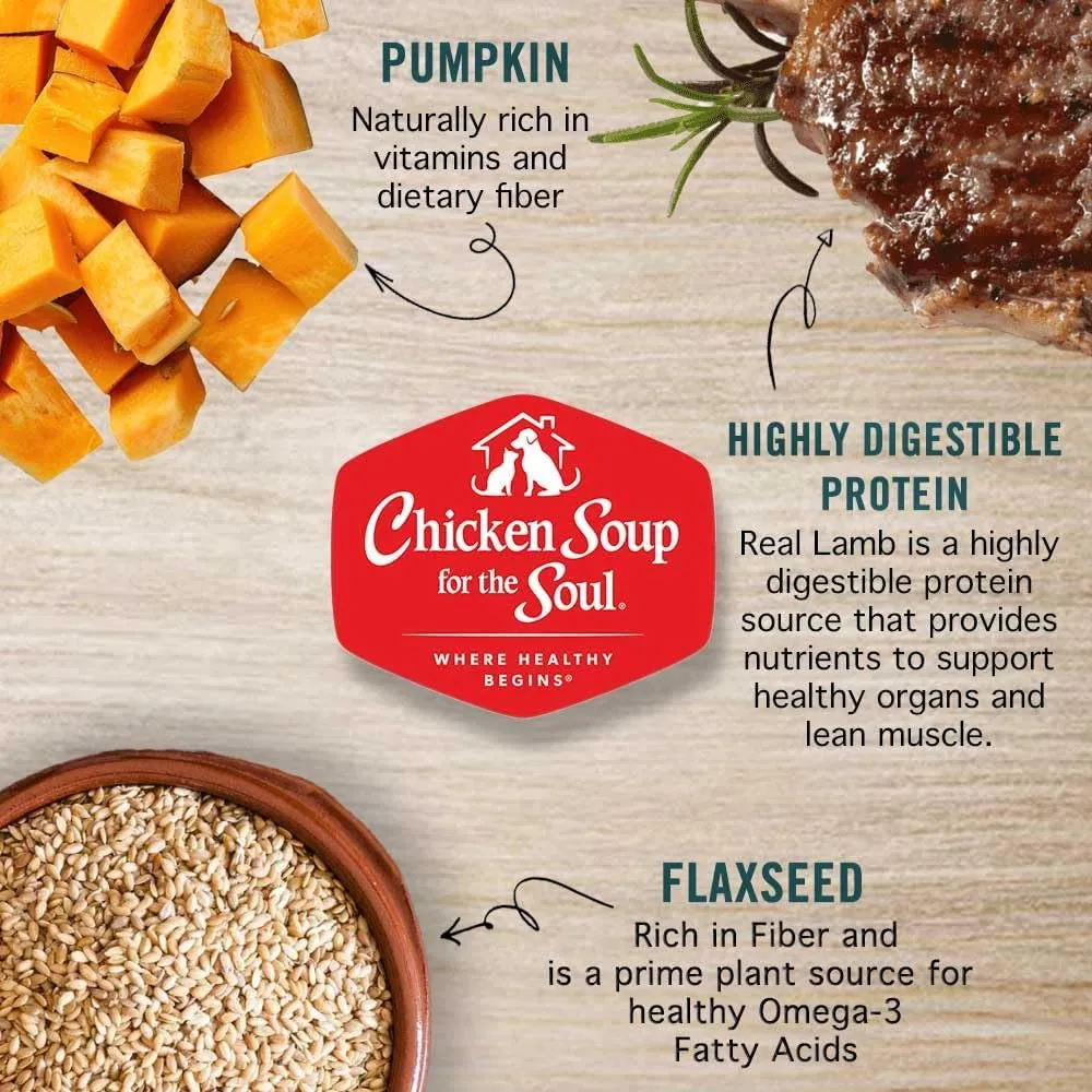 Chicken Soup For The Soul Classic Wet Adult Dog Food, Lamb Pate, 13 Ounce Can (Pack of 12) | Soy Free, Corn Free, Wheat Free, Canned Dog Food Made with Real Ingredients