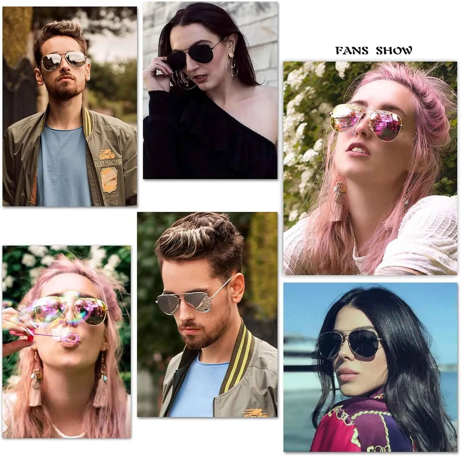 Classic Aviator Polarized Sunglasses for Men Women Vintage Retro Style