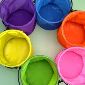 Collapsible Sand Bucket – Portable Beach & Garden Tool for Kids & Family Fun