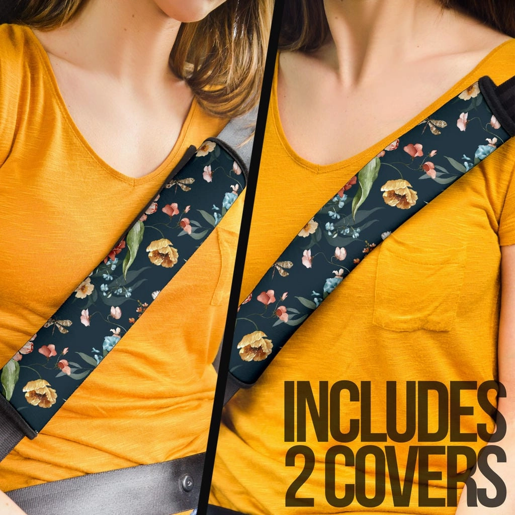 Colorful Blush Seat Belt Covers (Set of 2)