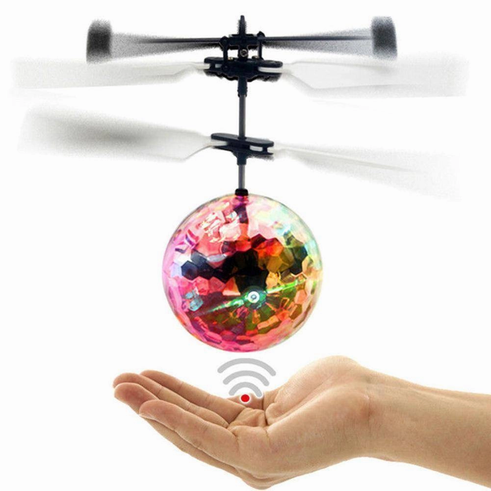 Colorful LED Flying Ball Flashing Infrared Induction Helicopter