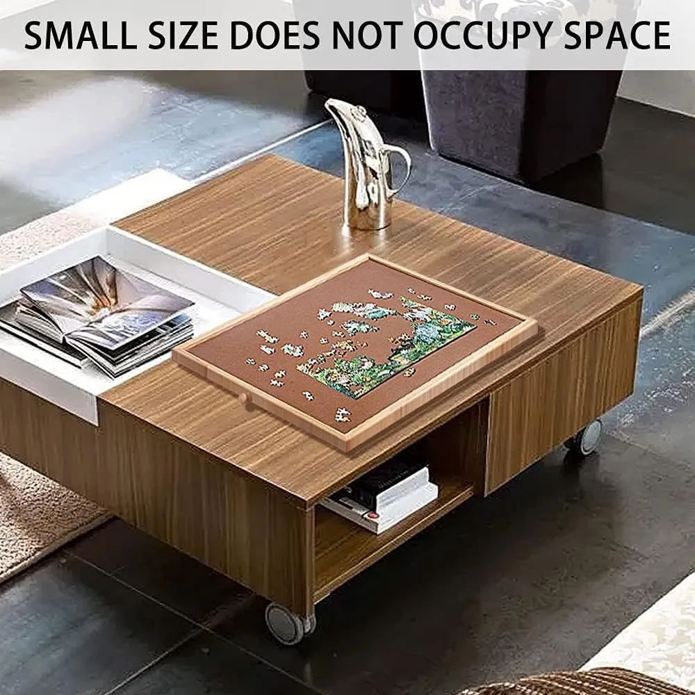 Compact 17.3 X 13.3 Inch Puzzle Board - Suitable for Puzzles Up to 16 X 12 Inches,Personal Small Jigsaw Puzzles Table,with Storage Drawers