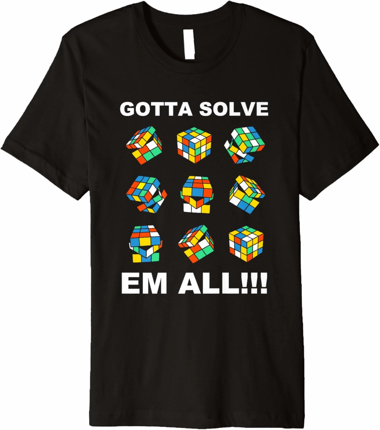 Competitive Puzzle - Cuber - Speed Cubing - Puzzles - Cubing Premium T-Shirt