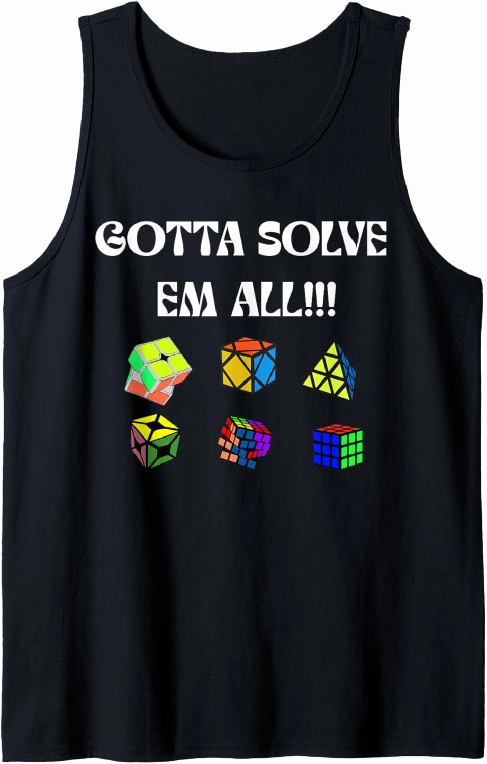 Competitive Puzzle - Cuber - Speed Cubing - Puzzles - Cubing Tank Top