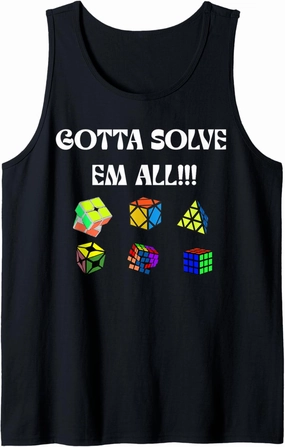 Competitive Puzzle - Cuber - Speed Cubing - Puzzles - Cubing Tank Top