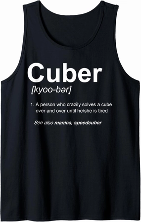 Competitive Puzzle - Cuber - Speed Cubing - Puzzles - Cubing Tank Top
