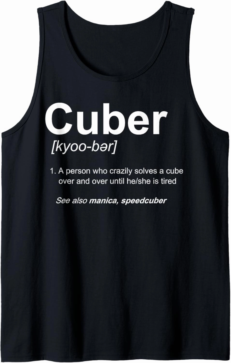 Competitive Puzzle - Cuber - Speed Cubing - Puzzles - Cubing Tank Top