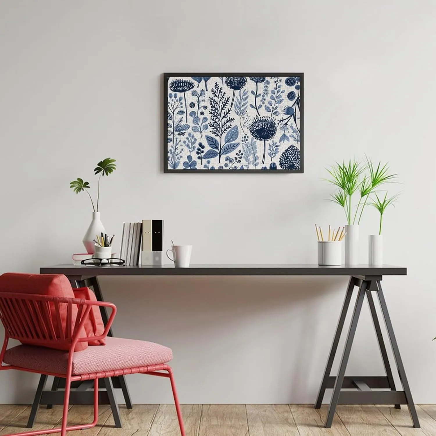 Complex Flower Puzzles 300 PCS Personalized Jigsaw Puzzles Photos Puzzle for Adults Challenging Picture Puzzle with Storage Bag Puzzles for Men Women Home Decor