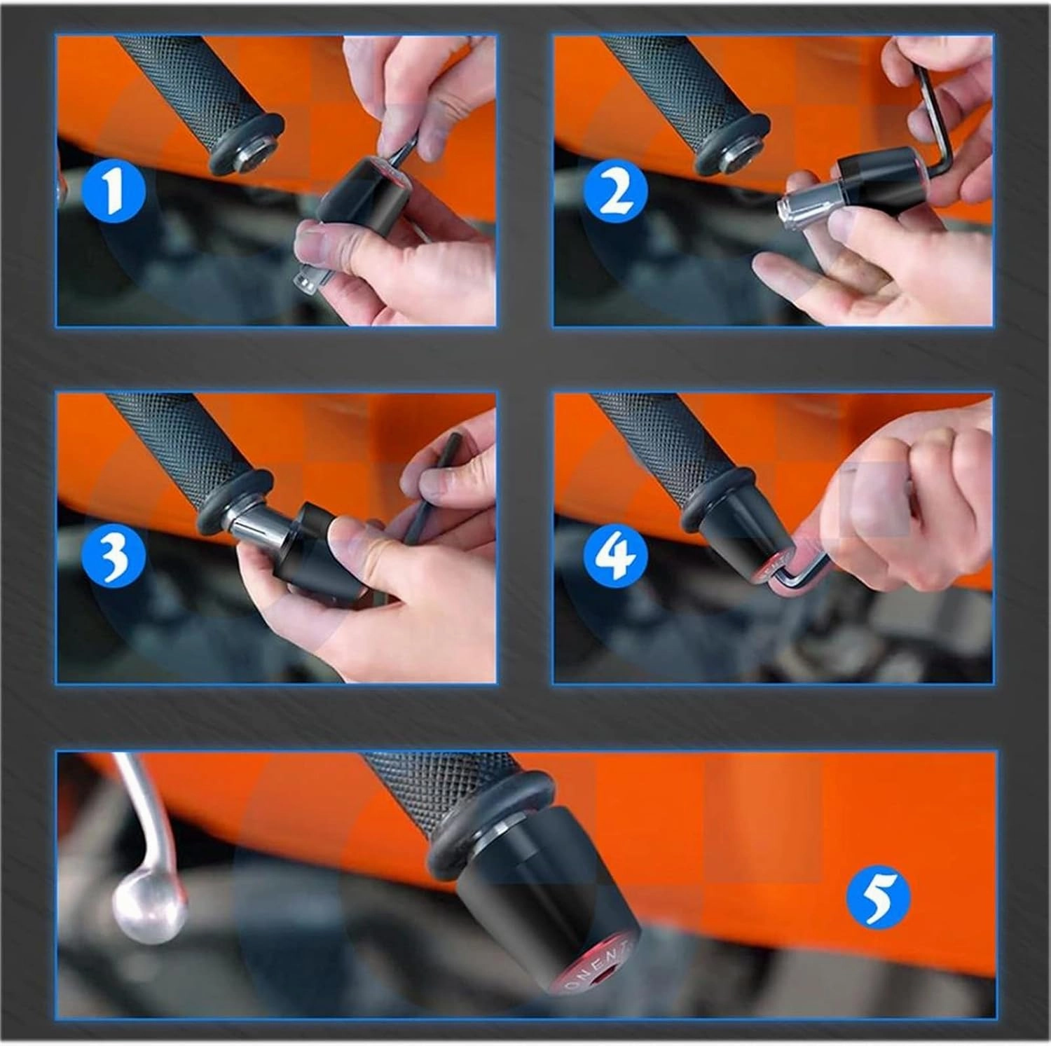 Counterweight Motorcycle Accessories 7/8" 22MM Handlebar Hand Grips Handle Bar End Cap for H-ONDA VT 600 VT600 C CD CD2 1993-2007 2006 2005