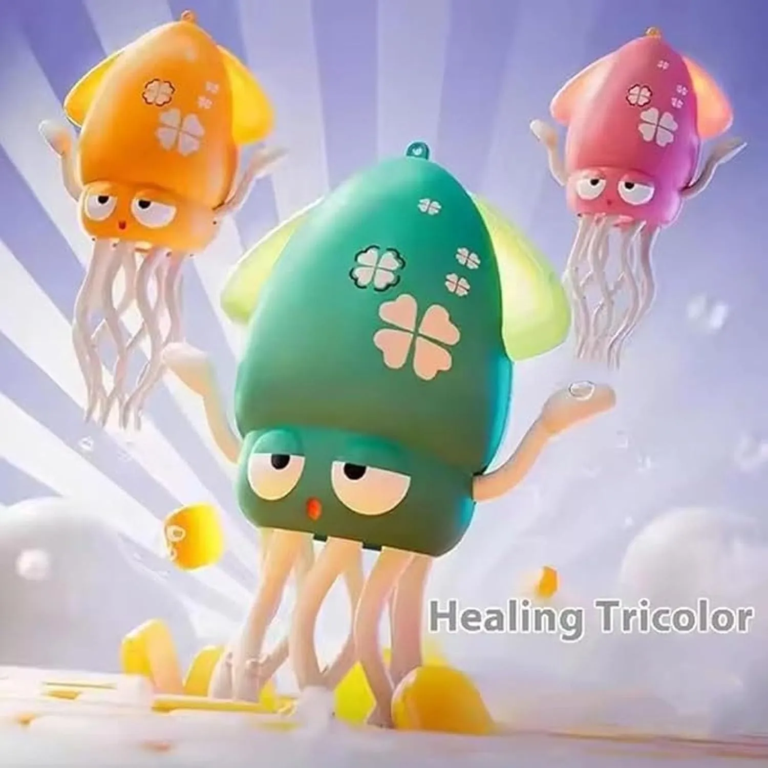 Crawling Octopus Toy, Smart Tentacle Explorer, Electronic Tummy Time Electric Octopus Toy, Magic Magical Dancing Squid Toys, Wiggly Wonder Octopus, Auto-Avoid Music Dancing (Pink-Set)