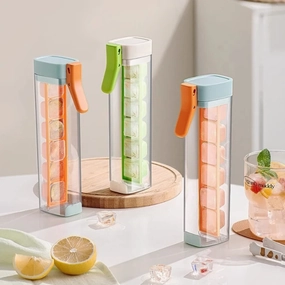 Creative Ice Cube Tray, One Press Release Ice Cube Mold Bottle