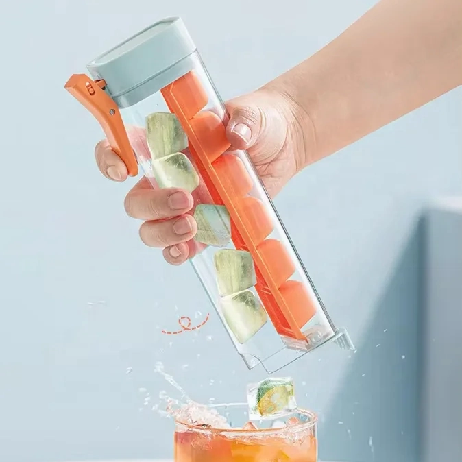 Creative Ice Cube Tray, One Press Release Ice Cube Mold Bottle