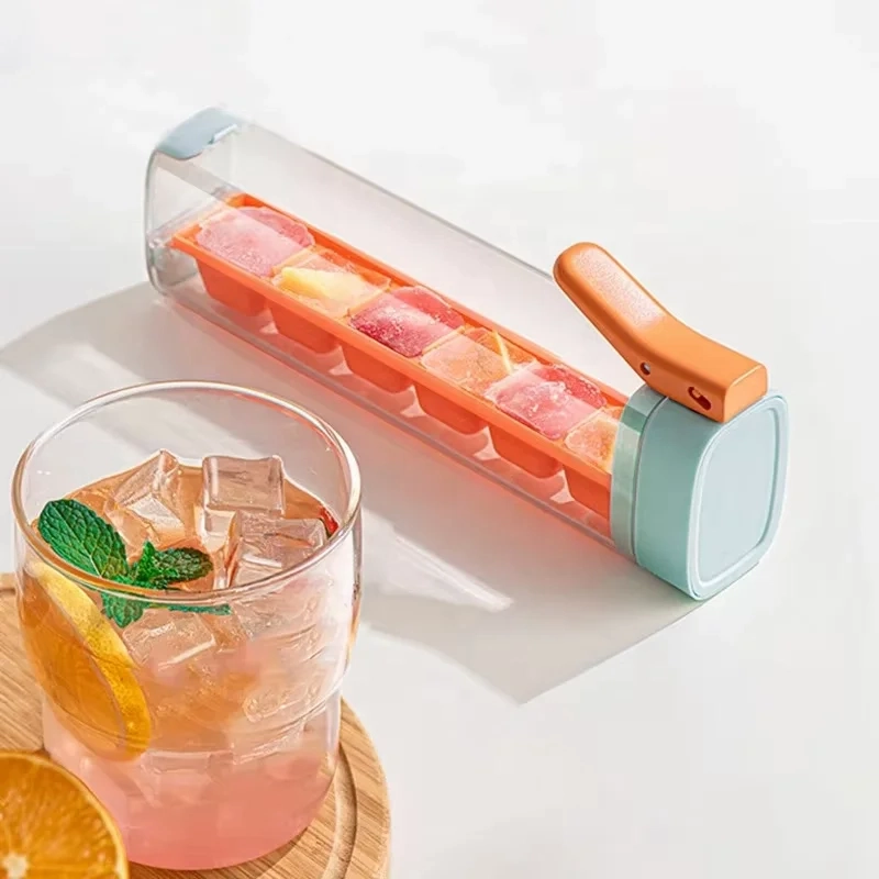 Creative Ice Cube Tray, One Press Release Ice Cube Mold Bottle