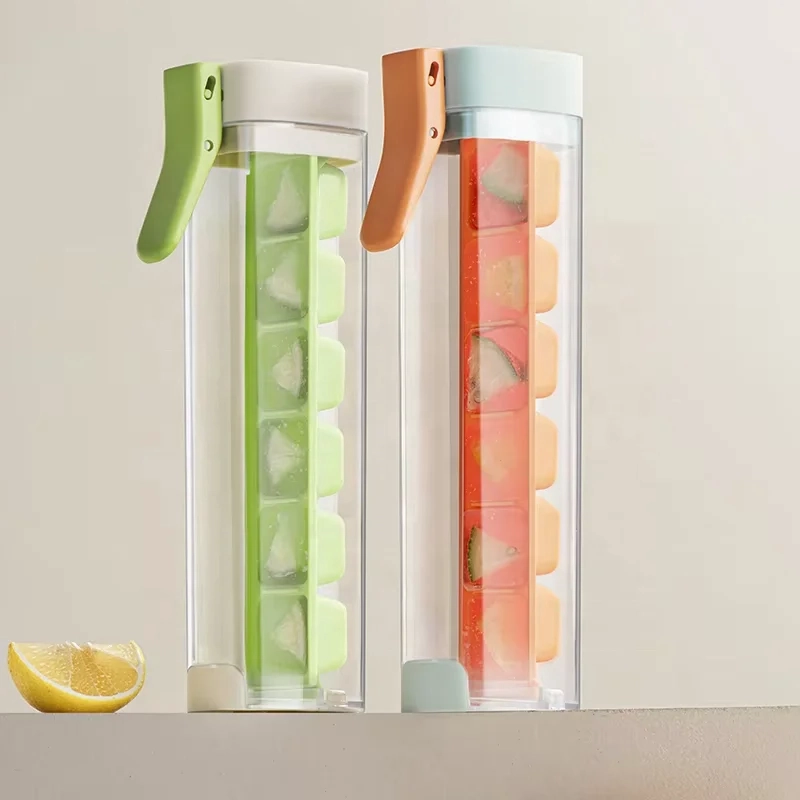 Creative Ice Cube Tray, One Press Release Ice Cube Mold Bottle