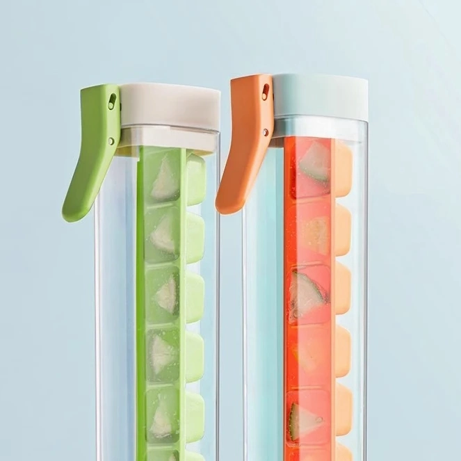 Creative Ice Cube Tray, One Press Release Ice Cube Mold Bottle