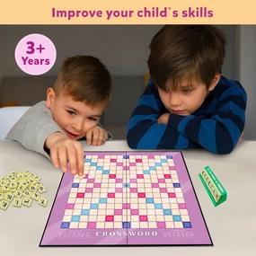 Crossword Board Game - Ultimate Word Building Game (6-9 Years) | Multicolor
