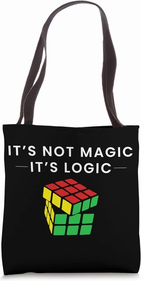 Cubing Solving It's Logic Speed Cubing Tote Bag
