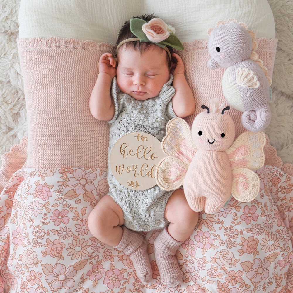 CUDDLE KIND BABY ANIMAL | SEAHORSE (LILAC)