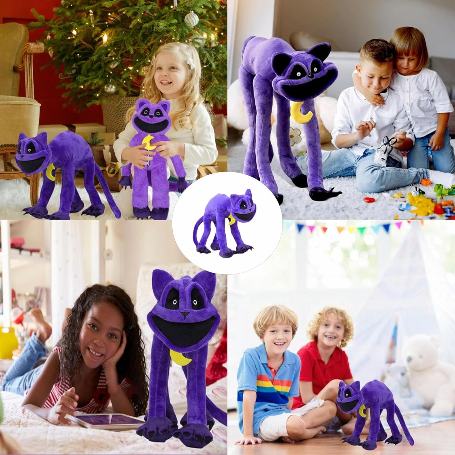 Cuddly Plush Cat Figurine