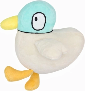 Cute Sarah and Duck Stuffed Animals Plush Pillow Toy, 7'' Soft Green and White Duck Plush Pillow Animals Dolls for Mother's Day Birthday Kids Gifts Home Decor