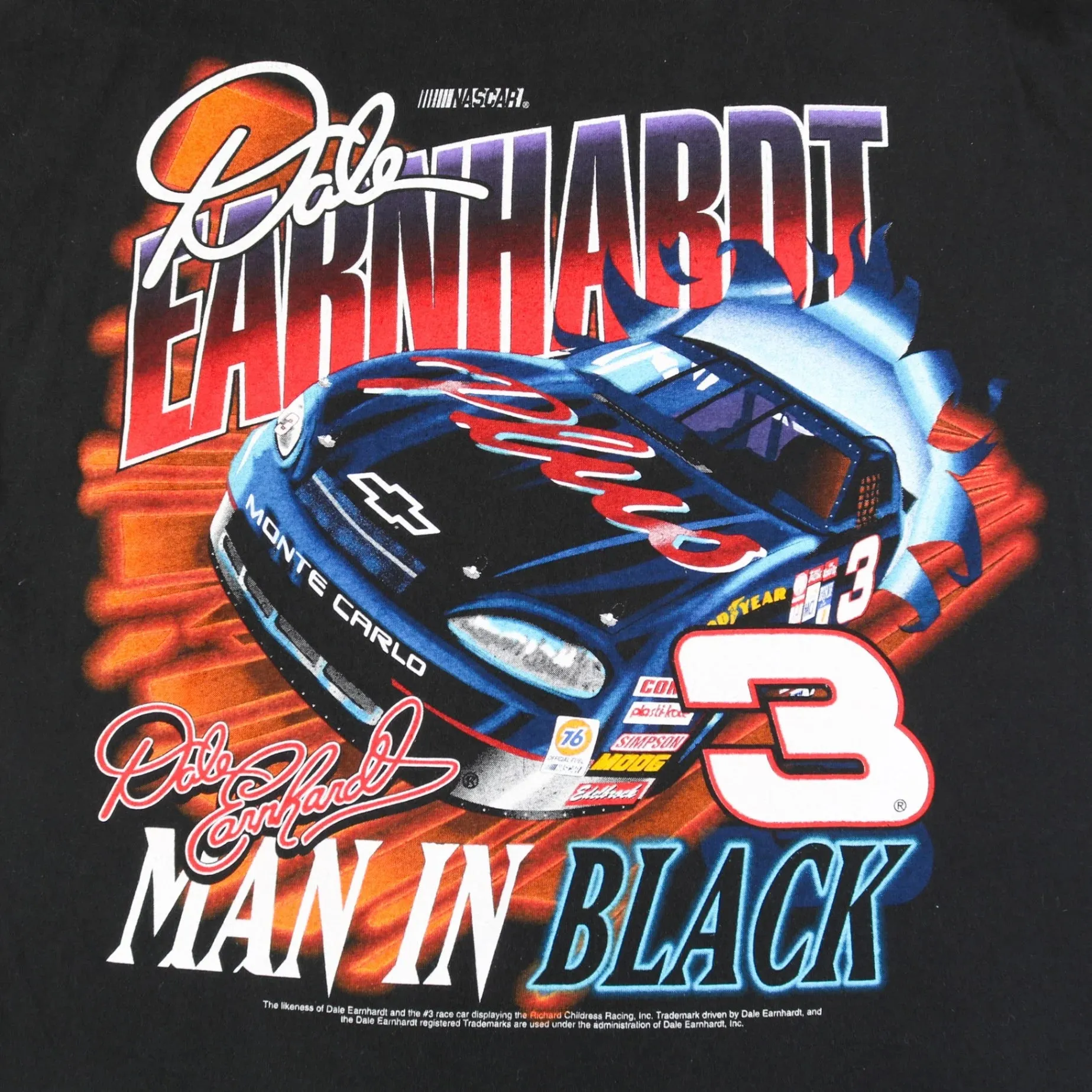 'Dale Earnhardt' T-shirt - Black