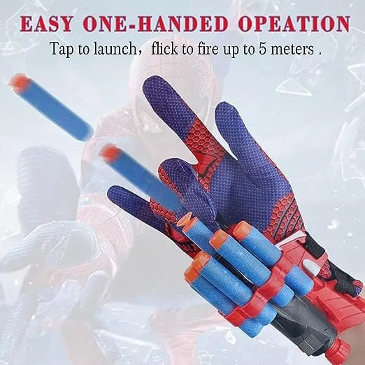Dart Spider Gloves Web Shooter Toy Set