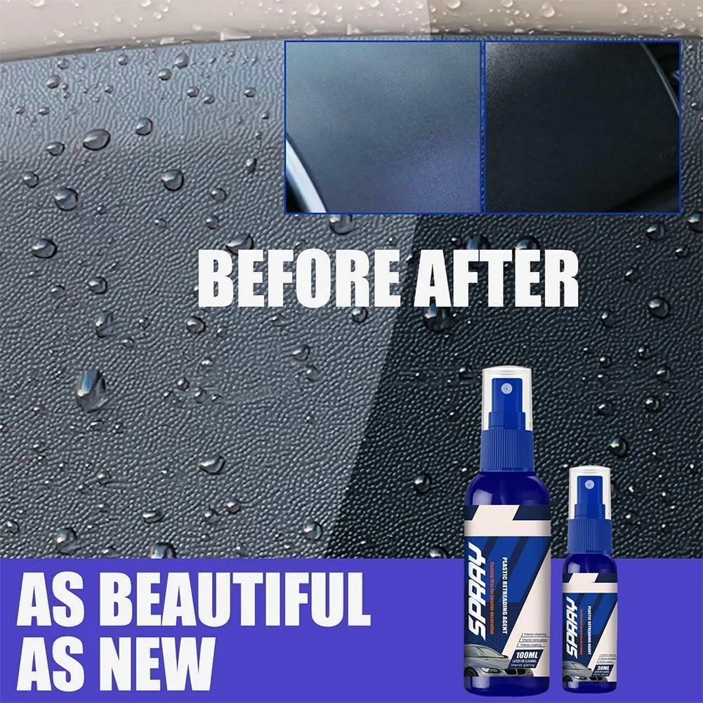 Decal Restore Agent,Decal Restorer and Protectant,Long-Lasting Plastic Parts Refurbish Agent,Easily Restore Faded Decals on Rv, Prevents Cracking, Faded and Drying (2PC,100ML)