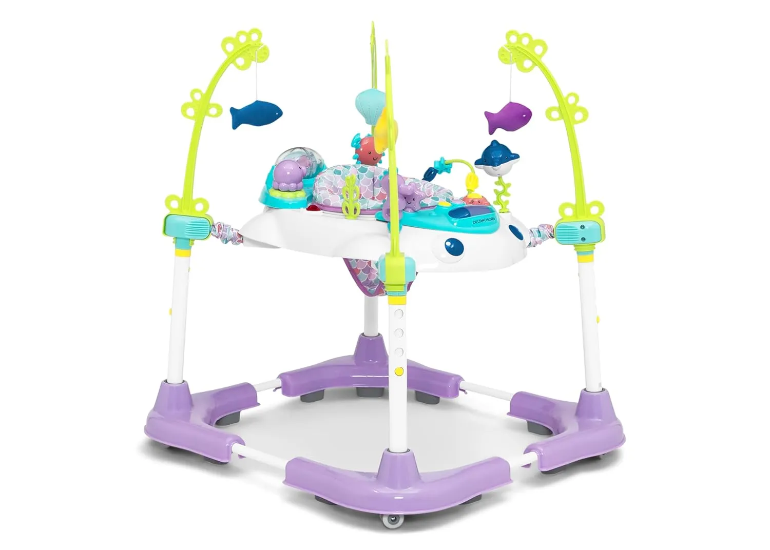 Delta Children Deluxe Bounceroo Learn2Walk Balancer Baby Walker, Purple Ocean Adventure