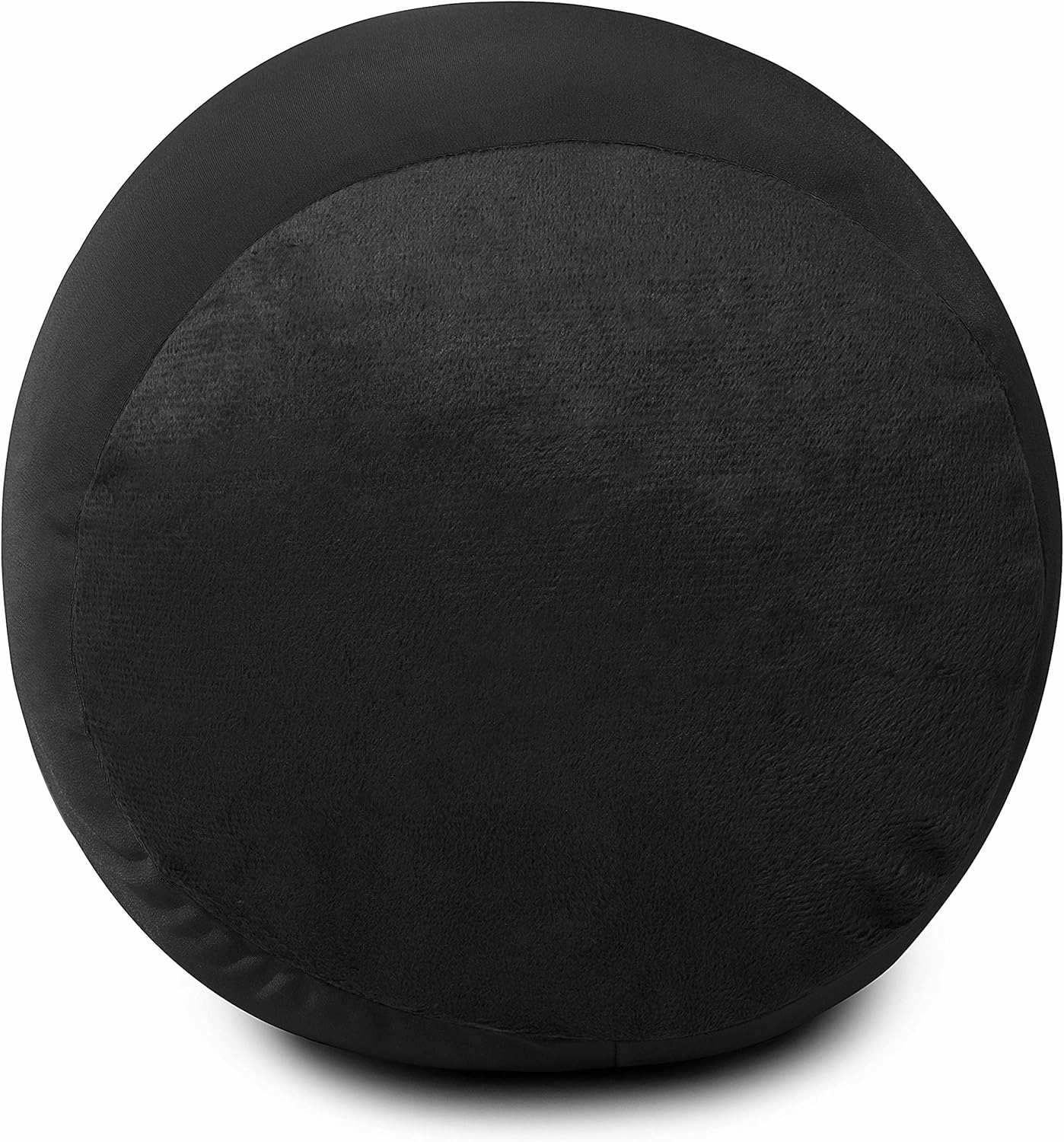 Deluxe Comfort Microbead Body Pillow (47" x 7") – Mooshi Squishy Soft – Prenatal Pregnancy Pillow – Full-Body Side Sleeper – Body Pillow, Black