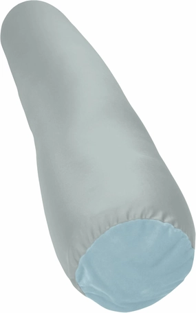 Deluxe Comfort Microbead Body Pillow (47" x 7") - Mooshi Squishy Soft - Prenatal Pregnancy Pillow - Full-Body Side Sleeper - Body Pillow, Cadet Grey