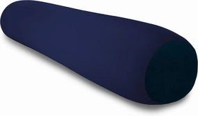Deluxe Comfort Microbead Body Pillow (47" x 7") - Mooshi Squishy Soft - Prenatal Pregnancy Pillow, Dark Blue