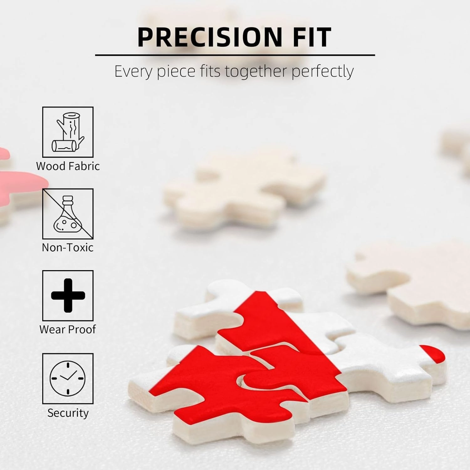 Denmark Danish Flag Puzzles 1000 Pieces Personalized Jigsaw Puzzles for Adults Personalized Picture with Storage Bag Puzzle Wooden Photos Puzzle for Family Home Decor (29.5" x 19.7")